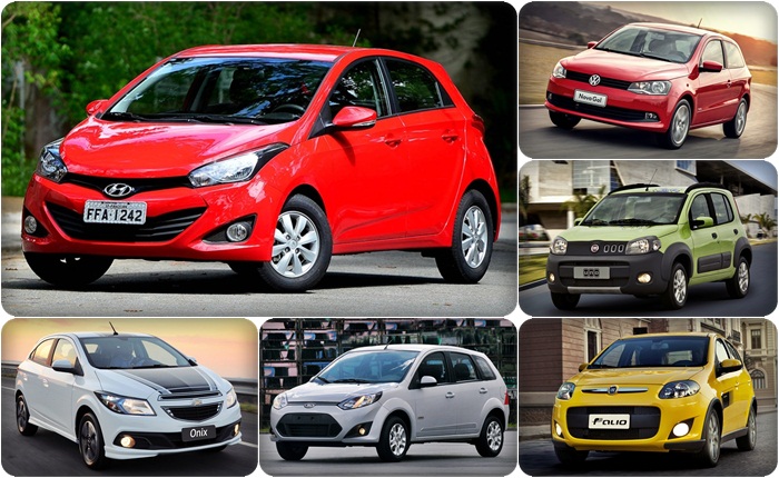 Com grande saída nas lojas, Hyundai HB20 segue firme como o 4º mais vendido do Brasil (R7) Montagem